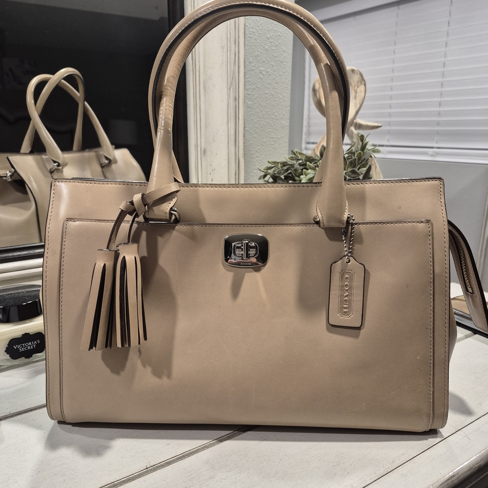 Coach Tan Leather Satchel